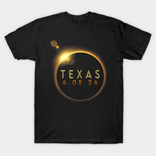 Total Solar Eclipse 2024 Totality Texas T-Shirt